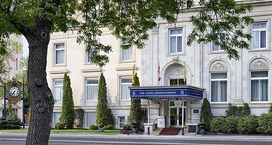 exterior shot of the hotel saskatchewan in regina