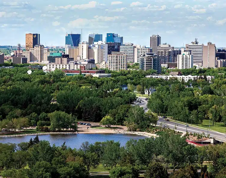 regina wascana centre over the lake view