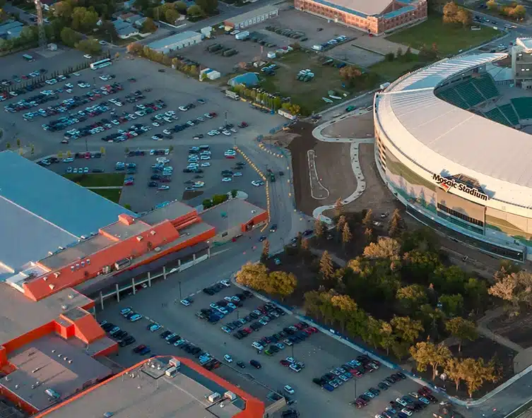 mosaic stadium overhead view