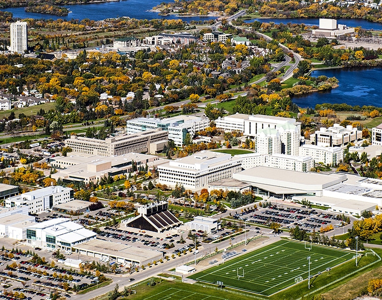 wascana centre overhead view